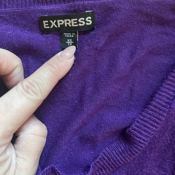 Express Purple Cardigan - Picture 2 of 2